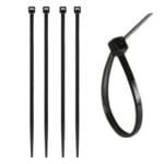 Cintillo de amarre, 2.5 x 100 mm de nylon 66, negro