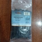 Cintillo de amarre, 2.5 x 100 mm de nylon 66, negro - Imagen 2