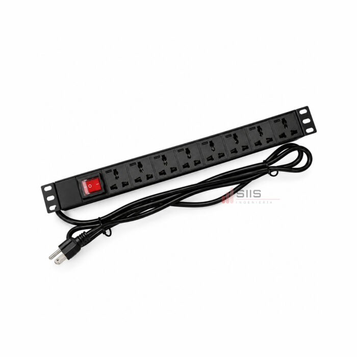 Supresor De Pico De 8 Tomas - Power Rack De Plástico 8 Tomas Universal Supresor De Pico De 8 Tomas - Power Rack De Plástico 8 Tomas Universal - Imagen 1