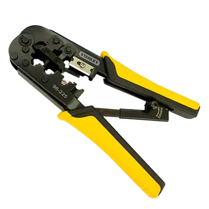 ALICATE PELACABLE CRIMPING TERMINALES 3 EN 1 RJ45 _ RJ11 _ RJ12 96-225 STANLEY (pza) Alicate Pelacable Crimping Terminales 3 EN 1 RJ45 / RJ11 / RJ12 - Stanley 96-225 - Imagen 1