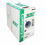 Caja Rollo x 305M cable de red UTP CAT6 24 AWG azul puro cobre