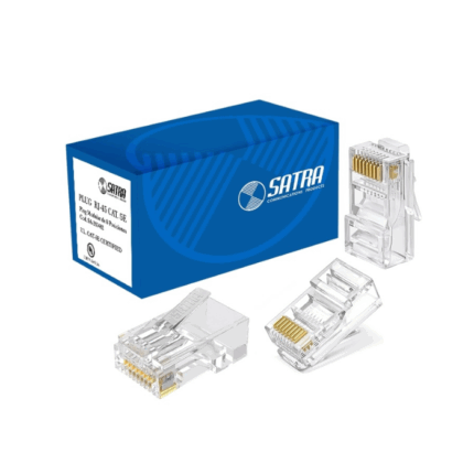 Caja x 100 conectores plug rj-45 macho CAT 5E