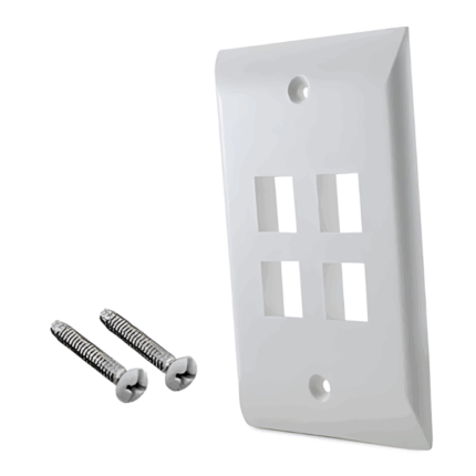 Faceplate Simple AMP 4 Puertos