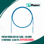 Patch Cord CAT 6A azul UTP 28 AWG CM/LSZH (2M – 6.56ft)