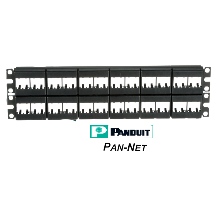 Patch panel de 48puertos RJ-45 PanNet Patch panel de 48 Puertos RJ-45 PanNet - Imagen 1
