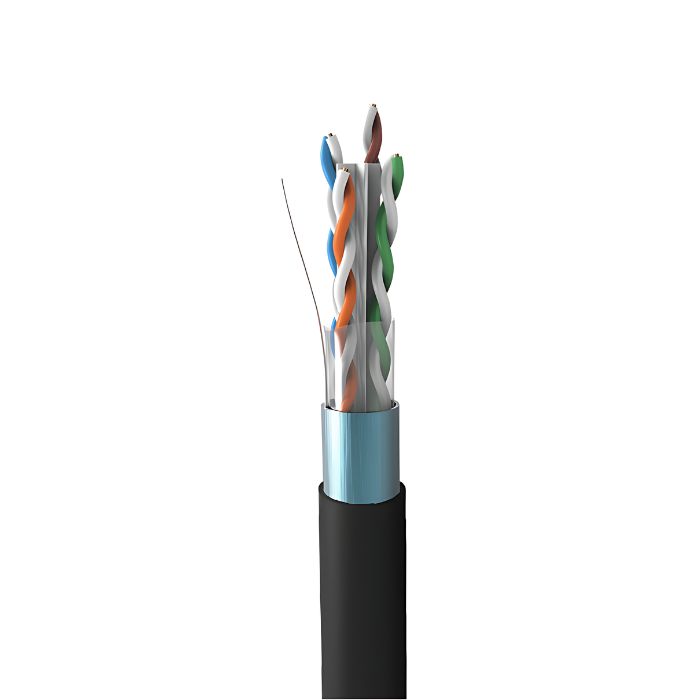 Rollo x 305 metros cable sólido f_utp lszh cat 6 Caja Rollo x 305M cable sólido f/utp lszh CAT 6 23 AWG - Imagen 1