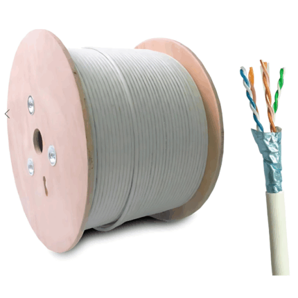 Caja Rollo x 305M cable sólido u/ftp lszh CAT 6A 23 AWG