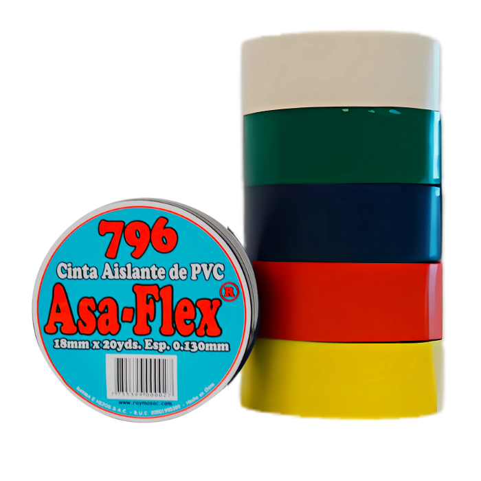 cinta aislante asa-flex Cinta Aislante PVC 3/4x20yds - Imagen 1