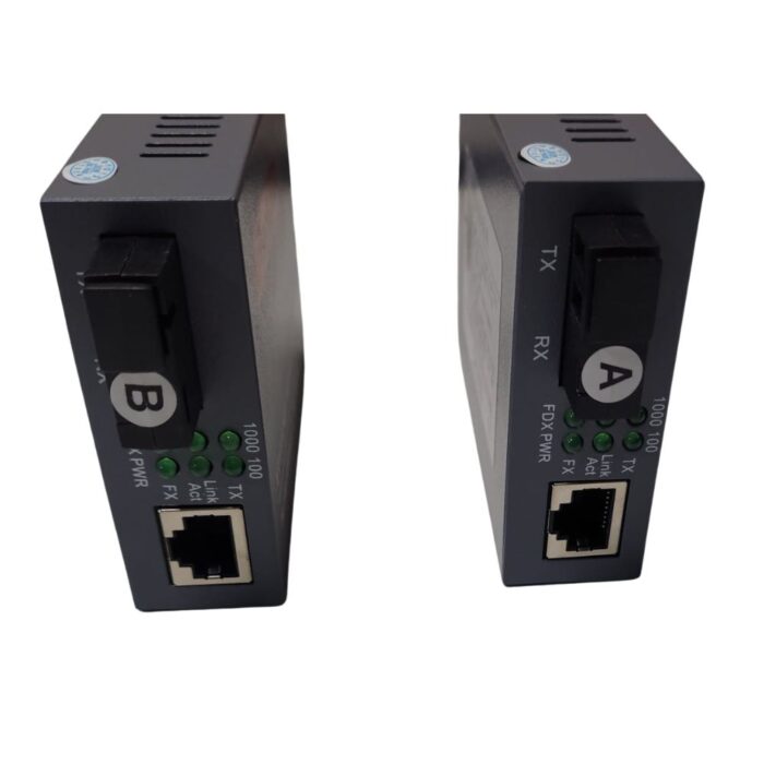 Convertidor de medios 10/100/1000 A+B WDM 3 km, puerto SC/UPC - Imagen 2