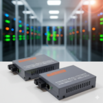 Convertidor de medios 10/100/1000 A+B WDM 20 km, puerto SC/UPC