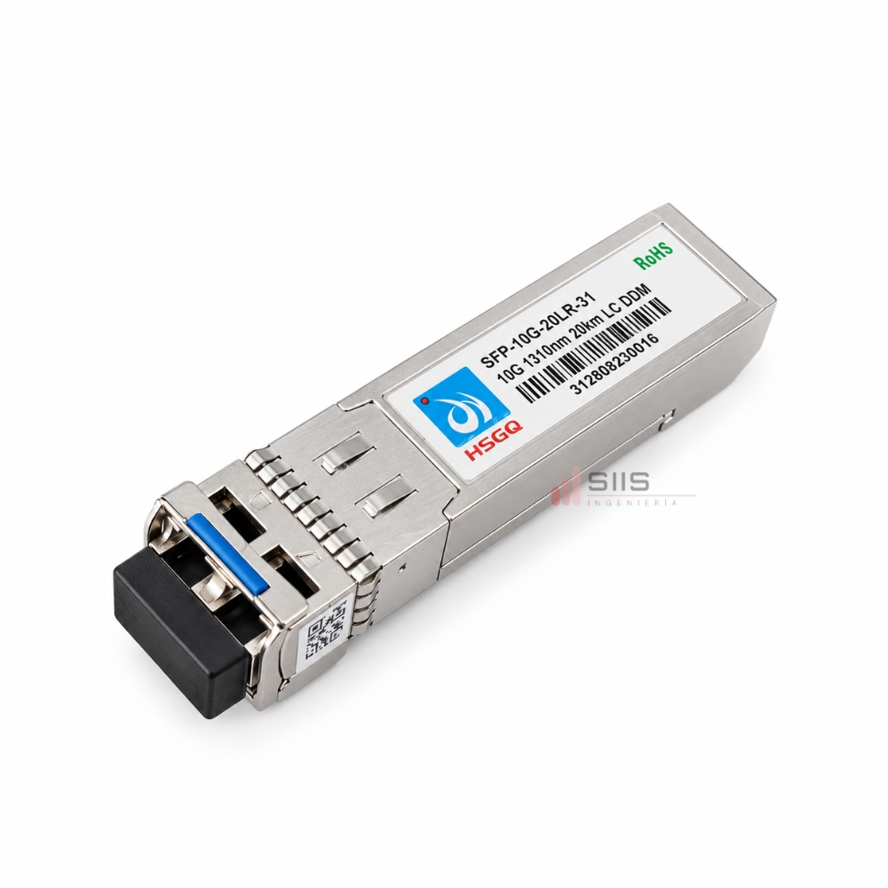 Módulo SFP+ 10G Monomodo 20KM 1310nm LC DDM 38 Transceiver SFP+ 10G Monomodo 20 km LC DDM - Imagen 1